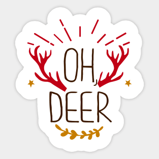 Oh Deer Sticker